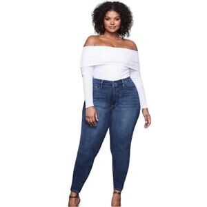 Good American‎ Jeans Good Legs Skinny Blue 004 Size 18 Denim